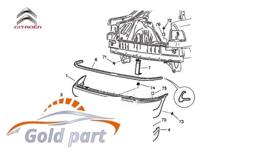 فلاپ سپر عقب راست زانتیا